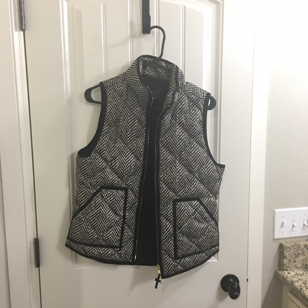 J Crew herringbone vest